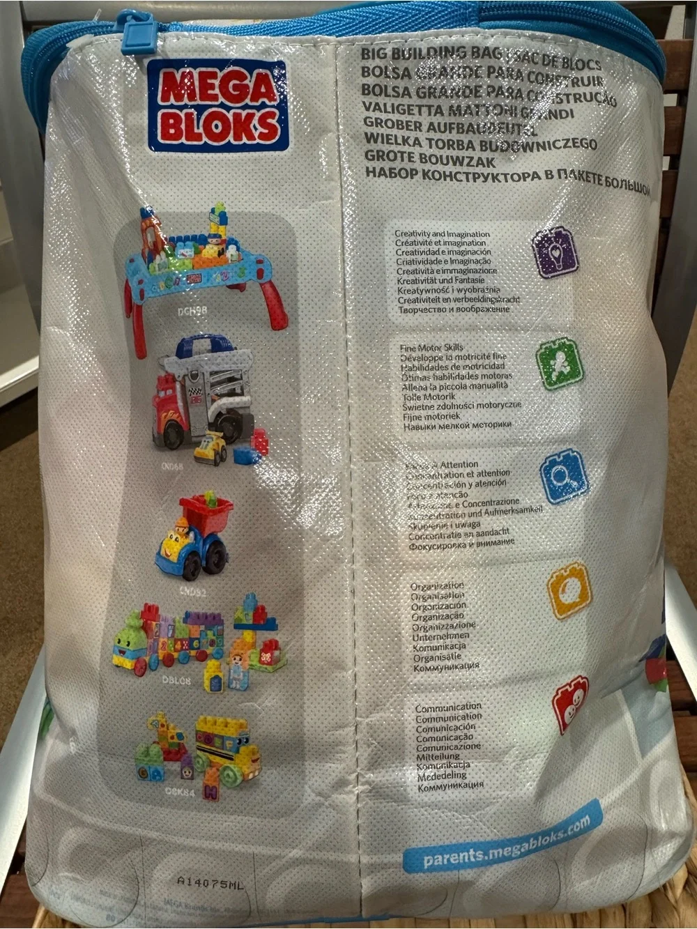 Mega Bloks First Builders 80-Piece Big Building Bag ages 1-5 Fisher-Price